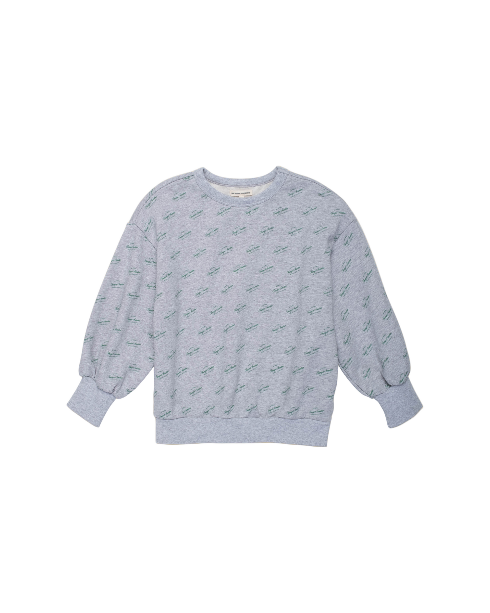 F25k1206 The Sunday Collective organic weekend sweatshirt in Heather Grey