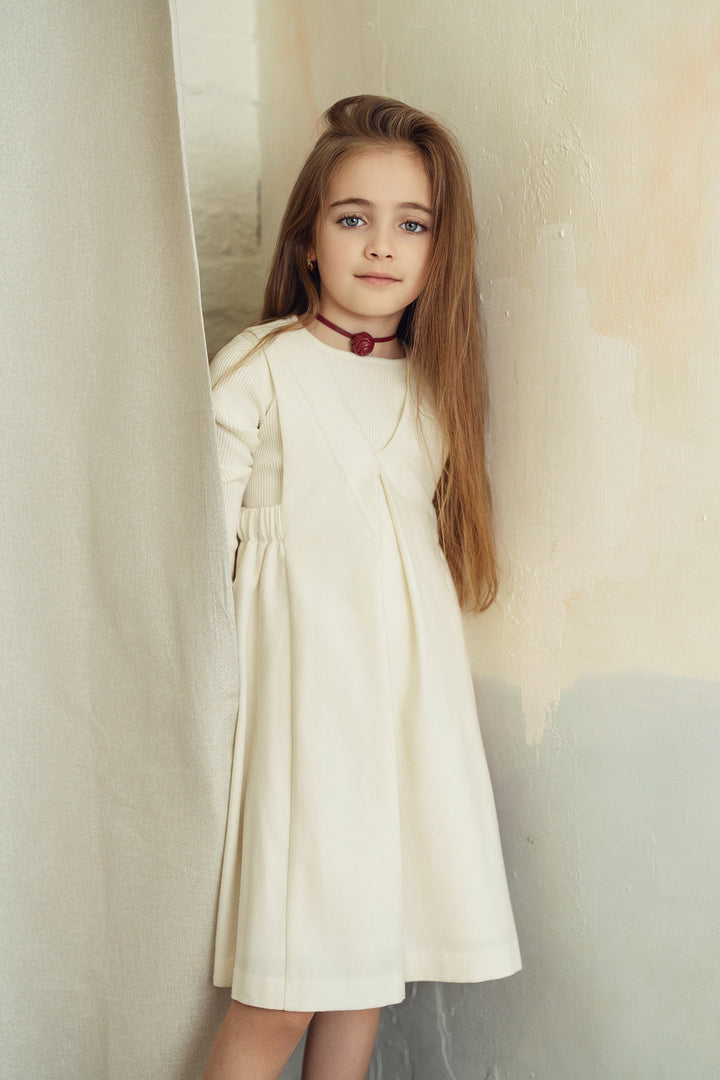 P6216-CR POMPOMME WOOL JUMPER CREAM