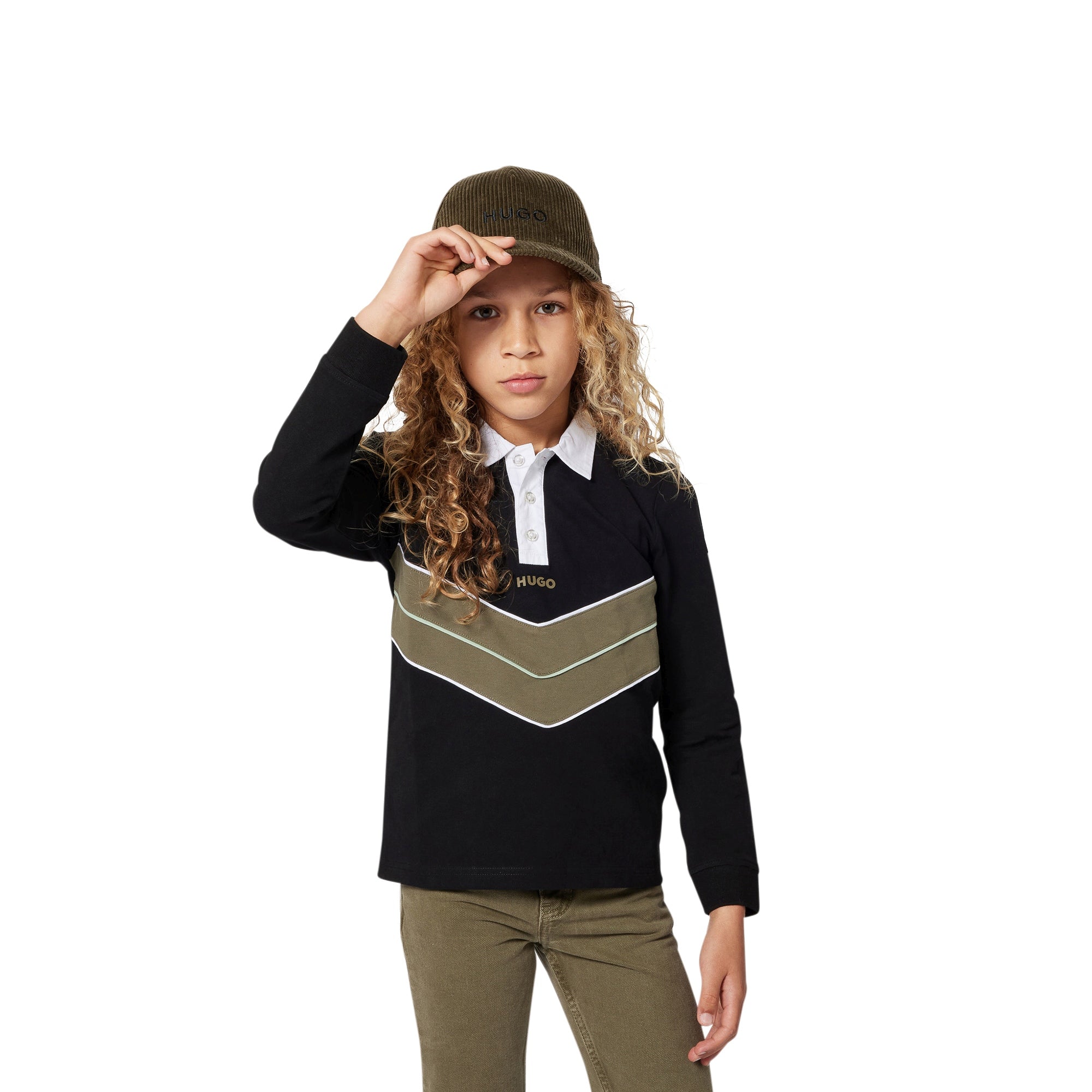 G00445 Hugo black long sleeve polo