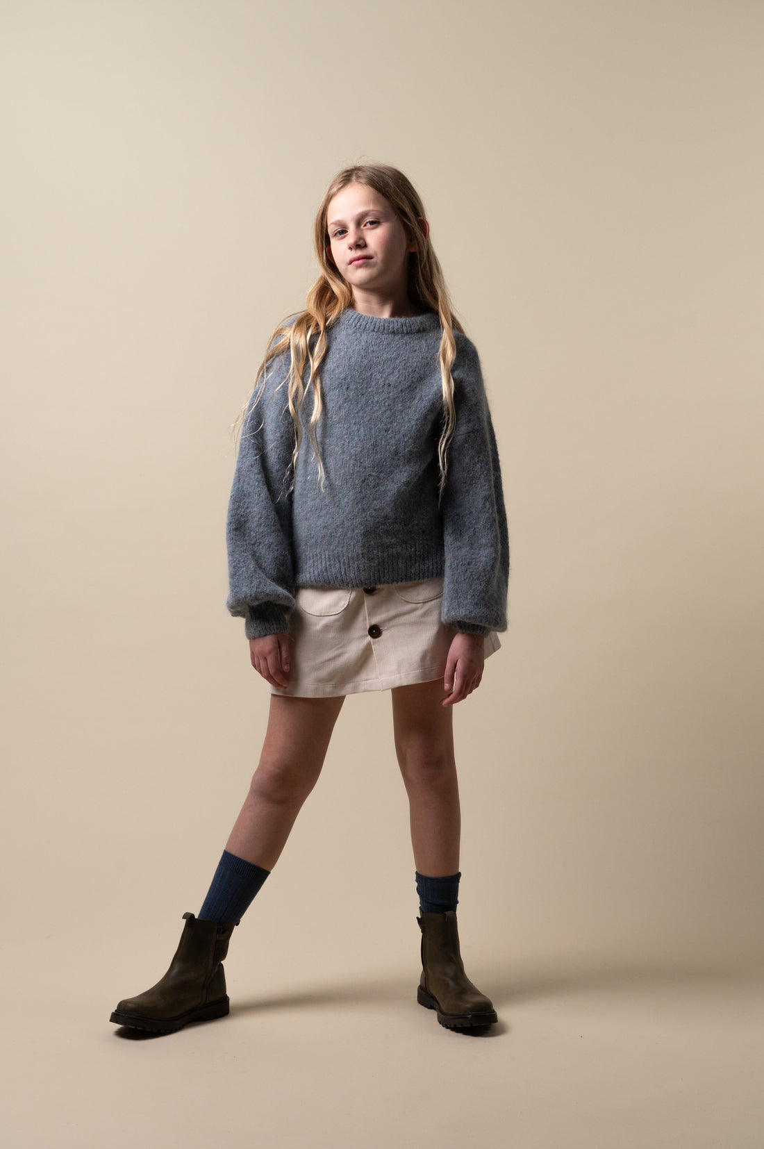 Birinit Light Blue Knit Sweater