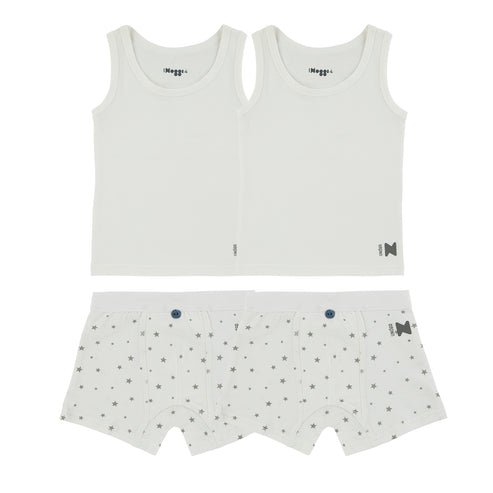 90002-170 Conjunto de ropa interior con botones Noggi para niño