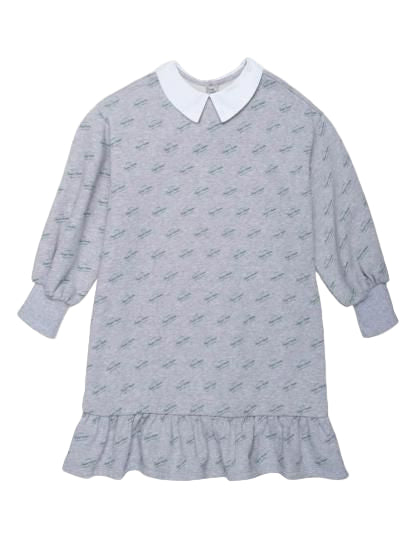 F25k4059 The Sunday Collective organic sweatshirt dress in Heather Grey