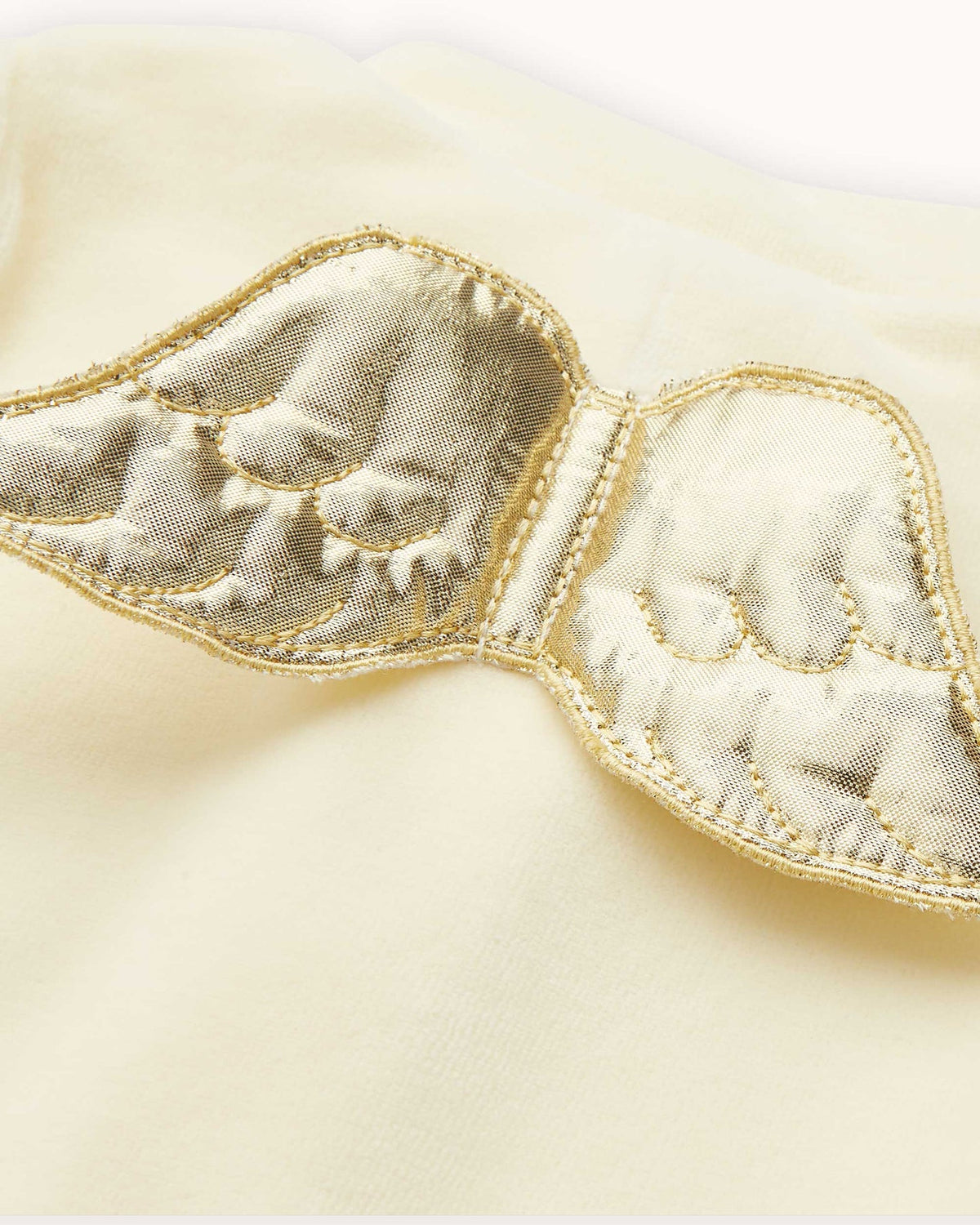 NB4700G MARIE-CHANTAL VELOUR GOLD ANGEL WING SLEEPSUIT