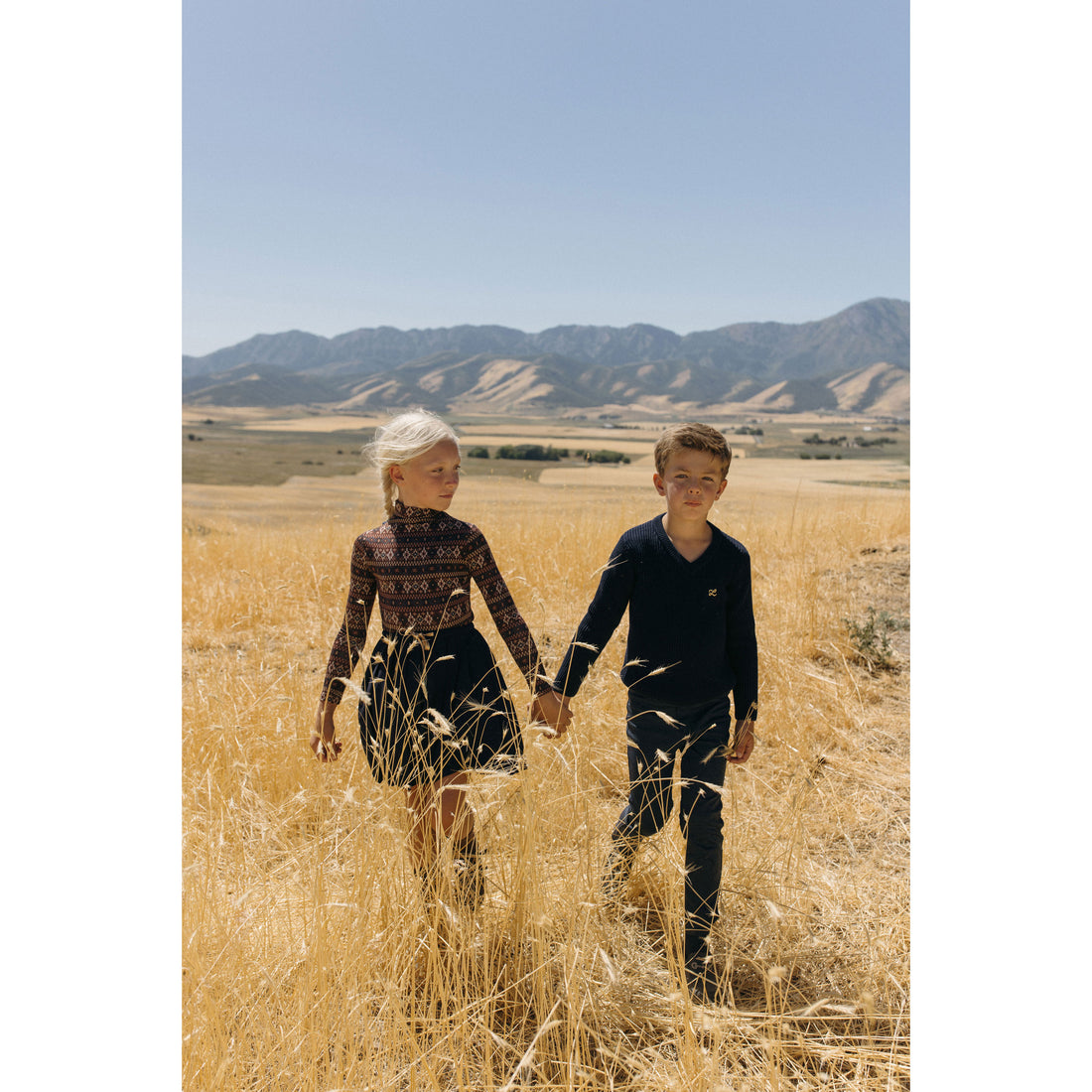 LBL213 Ladida Navy knit V neck Sweater