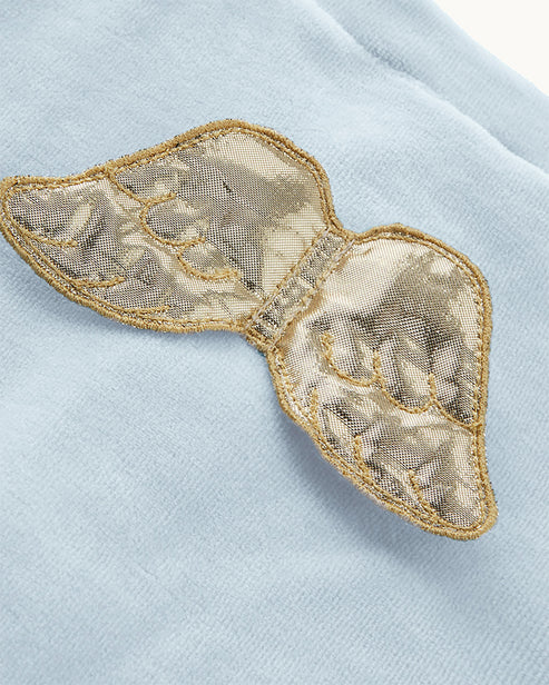 NU7606G2 MARIE-CHANTAL VELOUR ANGEL WING SLEEPSUIT