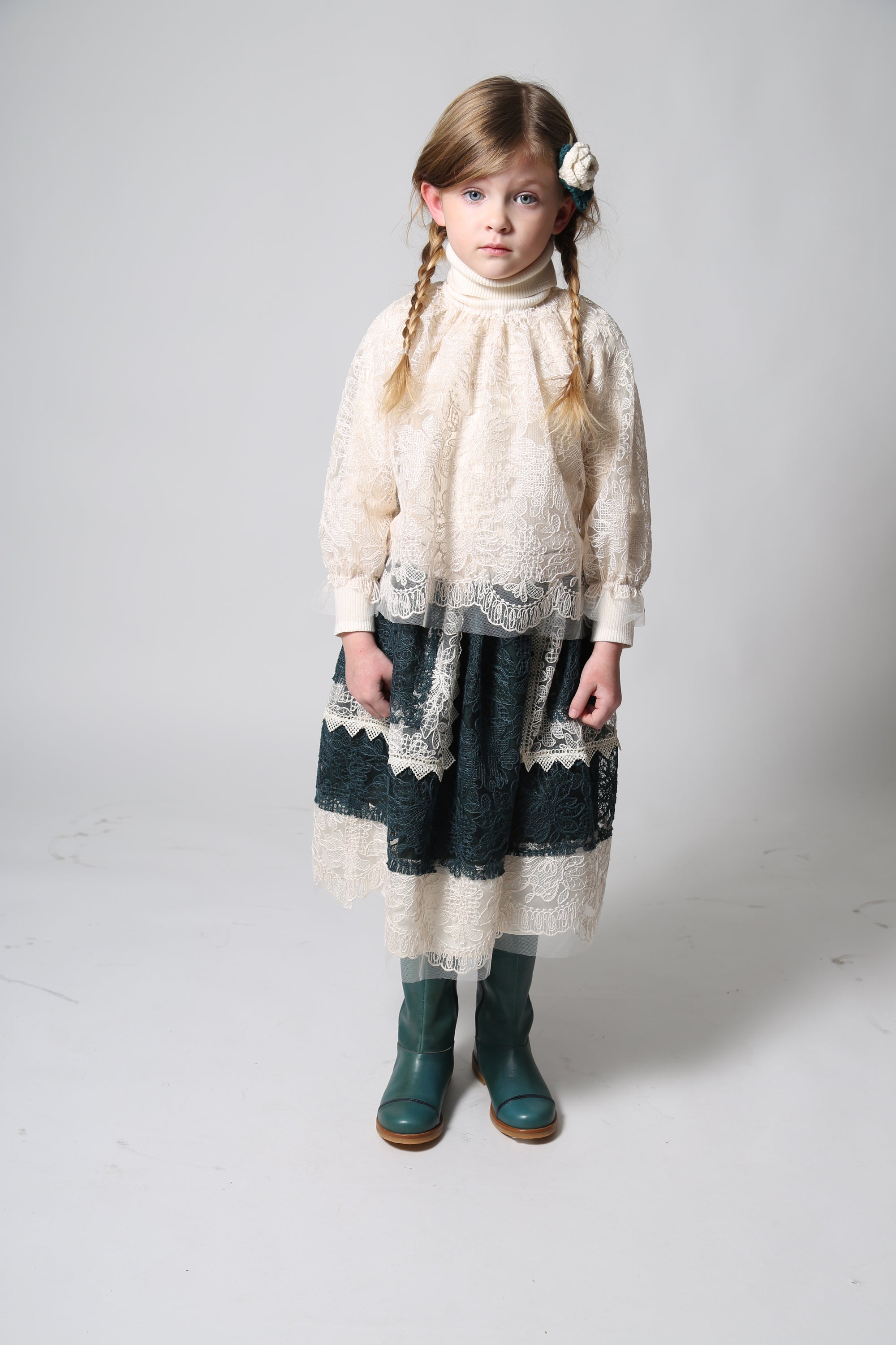 G-sk159v Tia Cibani Frida patchwork flare skirt