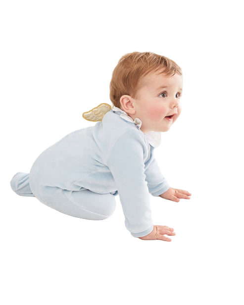 NU7606G2 MARIE-CHANTAL VELOUR ANGEL WING SLEEPSUIT