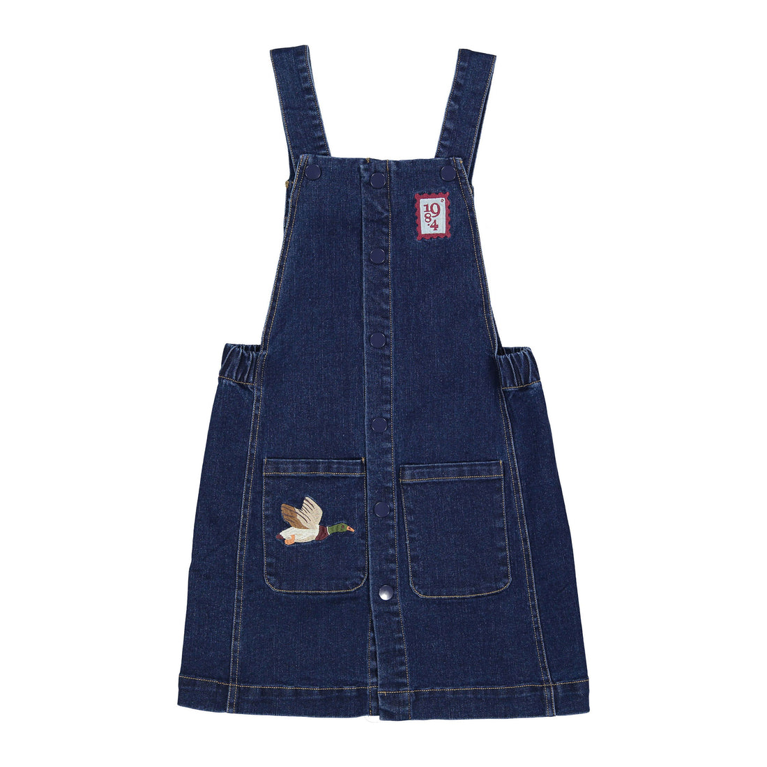 198413 1984 Denim Overall Jumper With Duck Embroidery