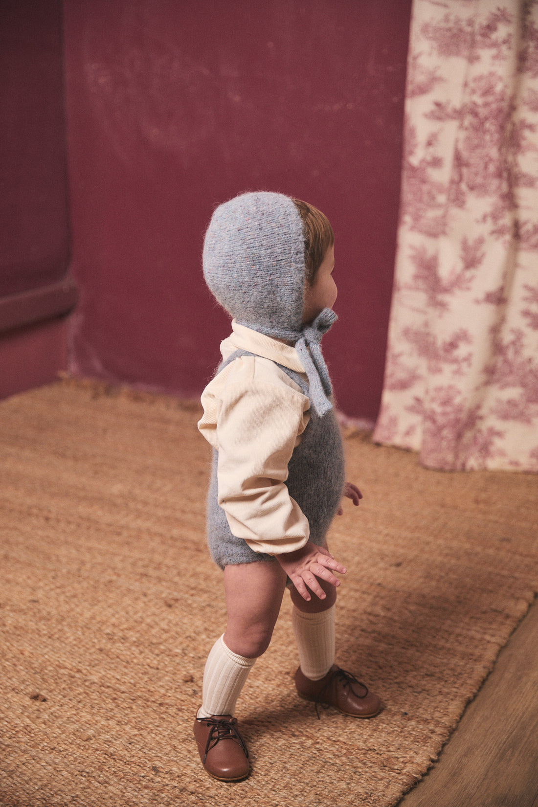 Birinit Light Blue Knit Romper Baby