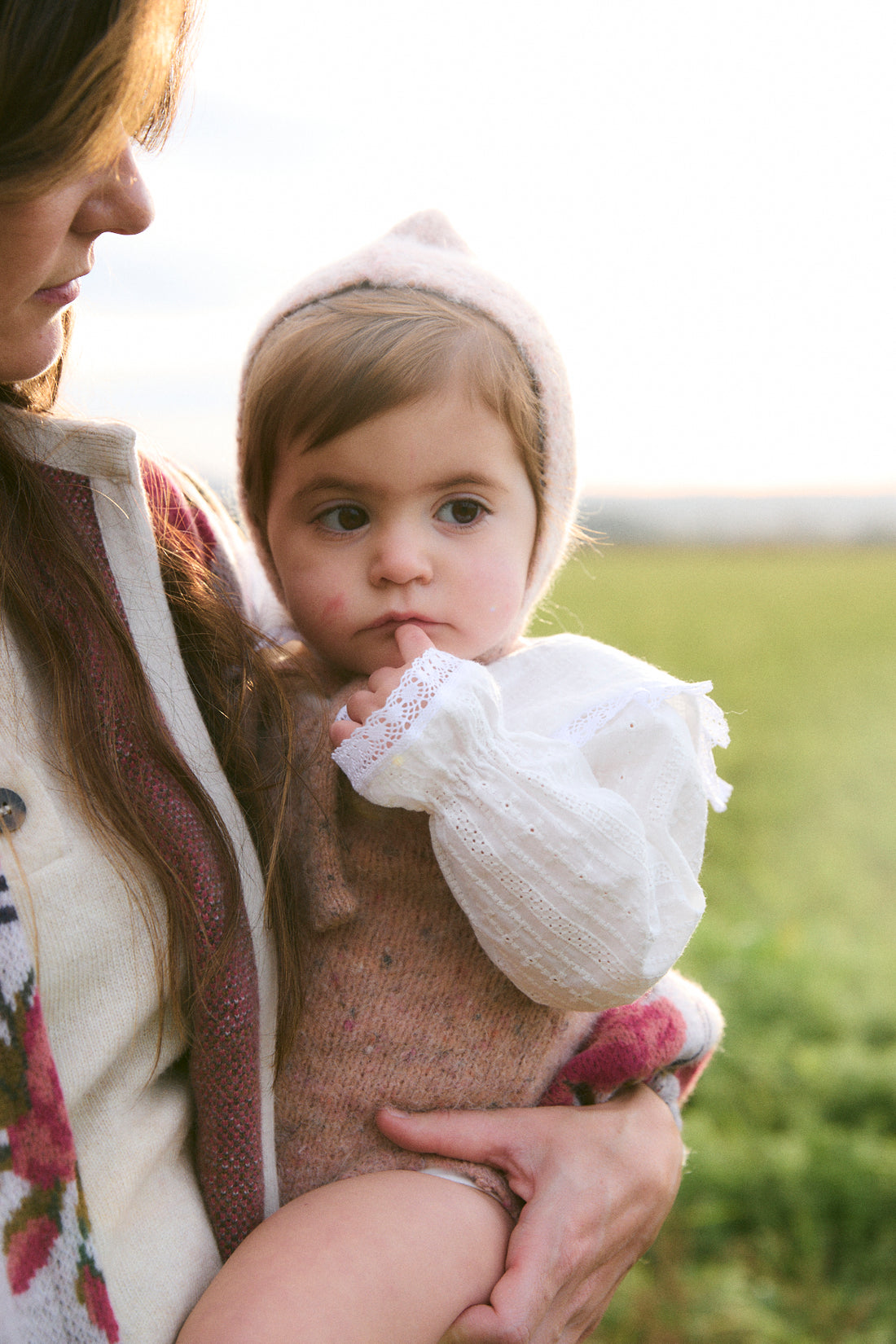 Birinit Light Pink Knit Hood