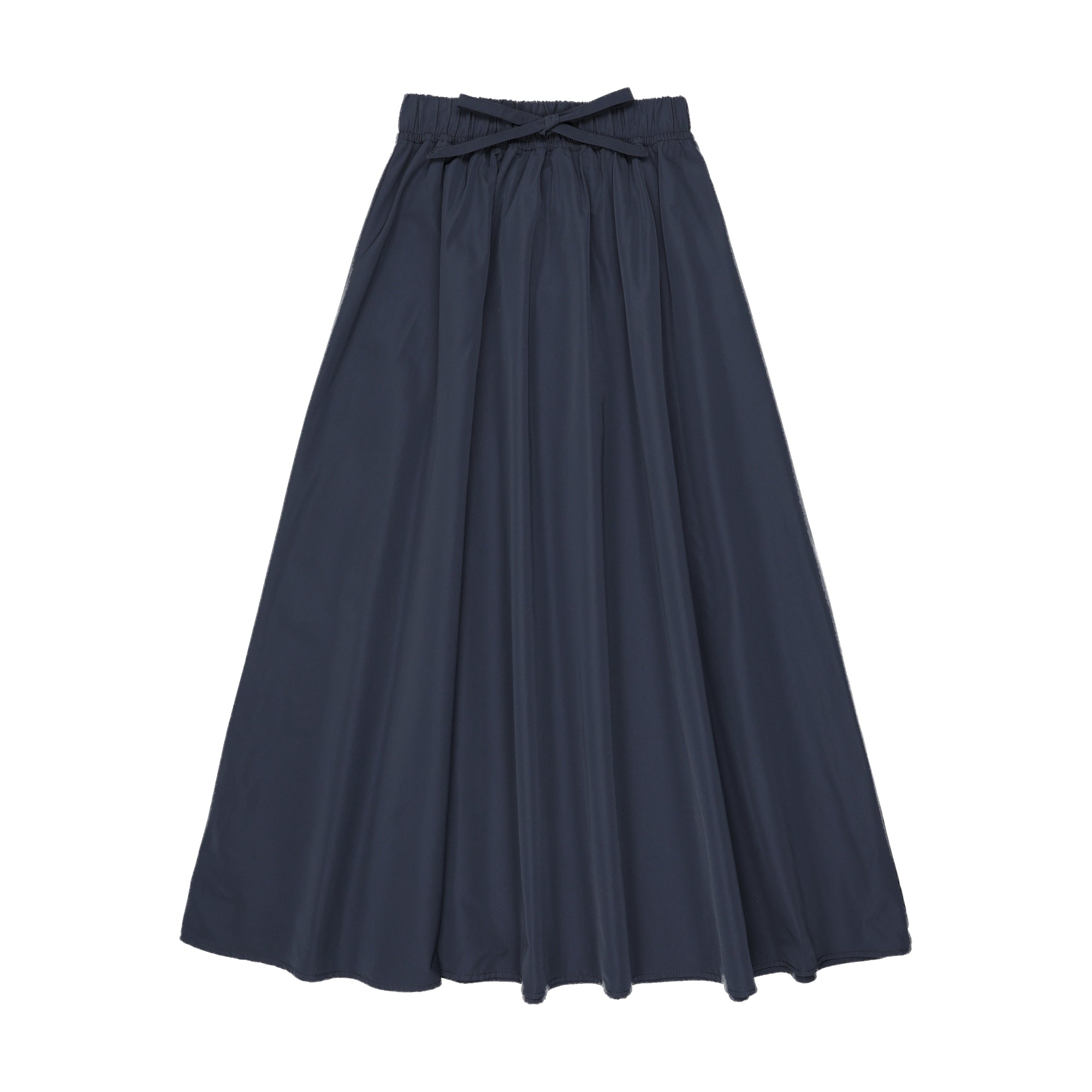 K322 Kin Kin Maxi Taffeta Drawstring Skirt