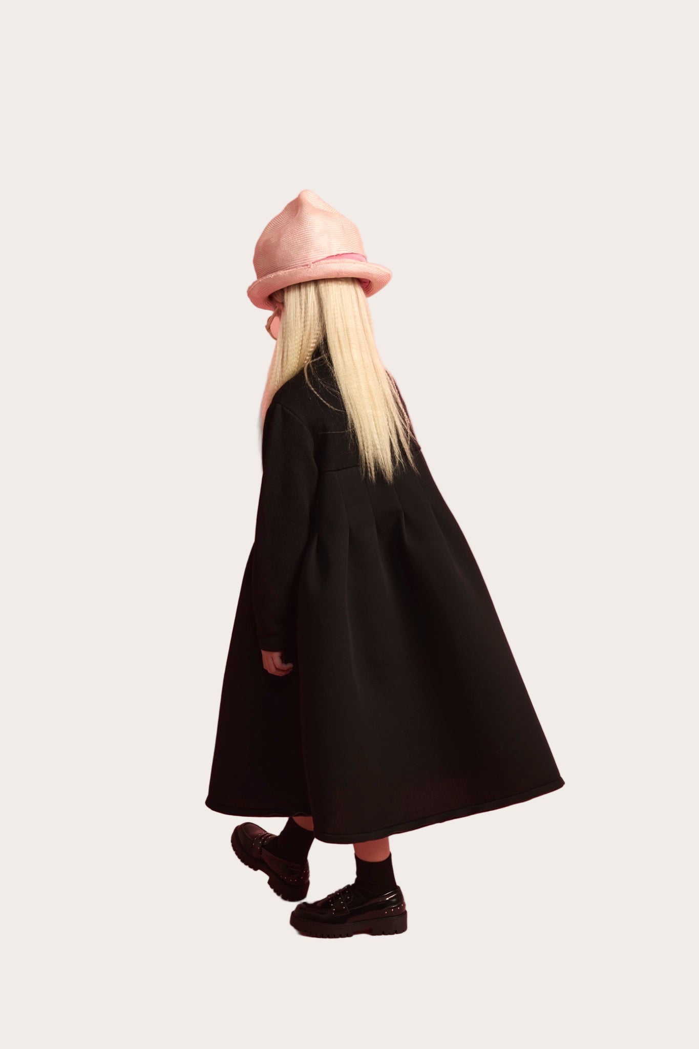 K018 Little Creative Factory neoprene turtleneck dress