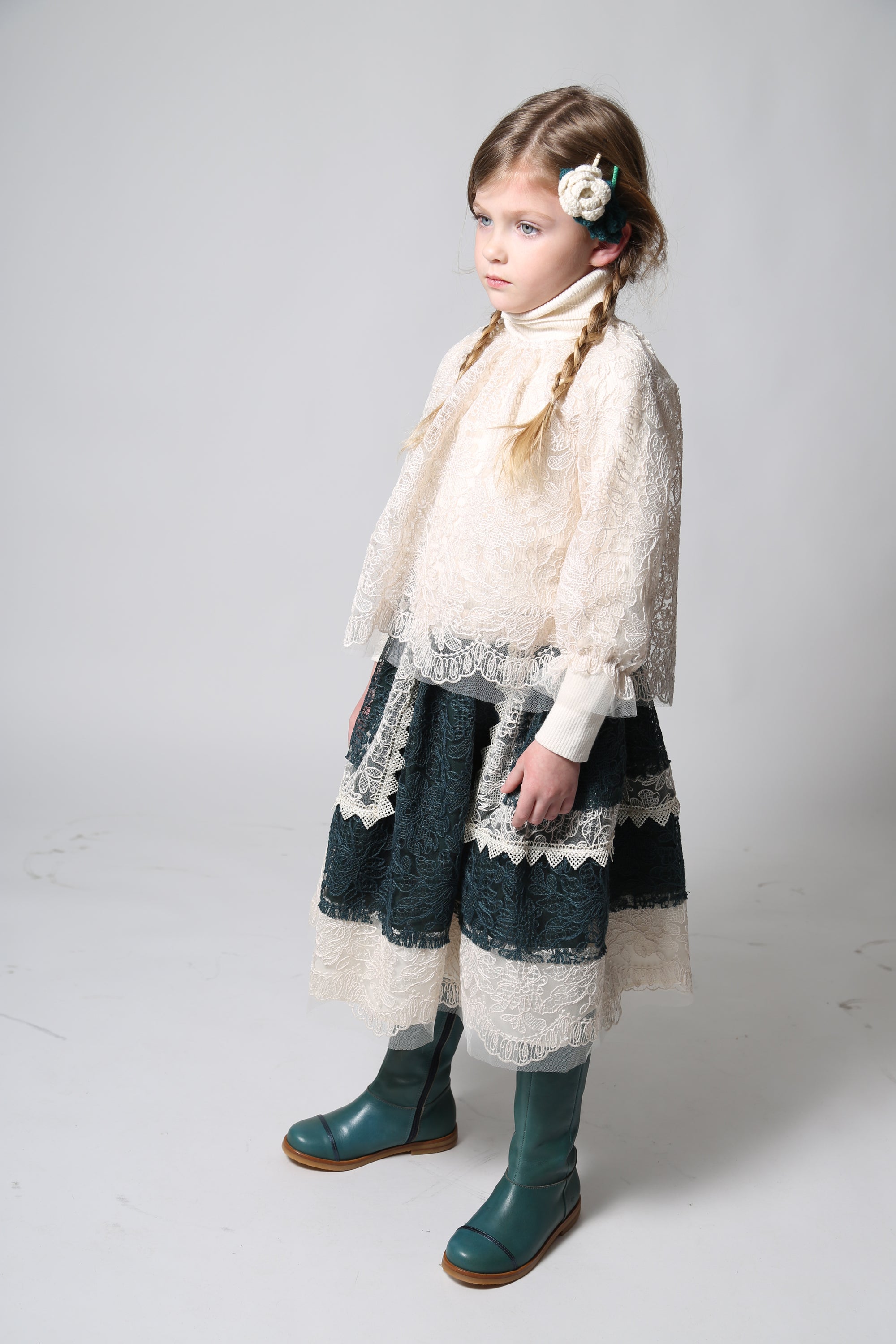 G-sk159v Tia Cibani Frida patchwork flare skirt