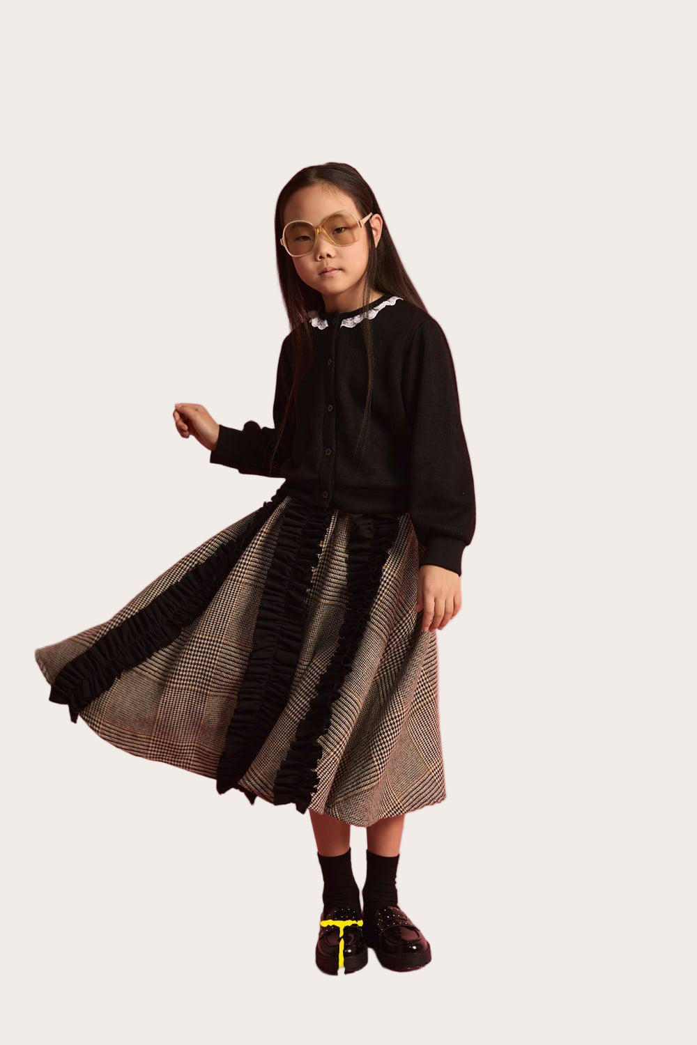 K071 Little Creative Factory valley ruffle circle skirt