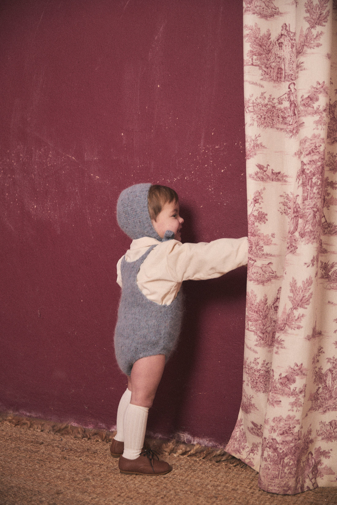 Birinit Light Blue Knit Romper Baby