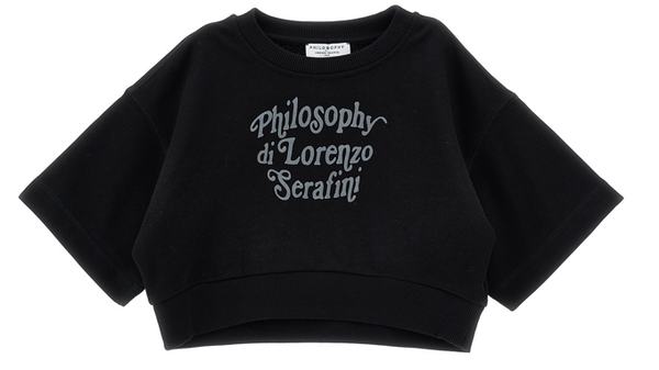 I9F607 6036 Philosophy FW25 SS Crop Tee W logo