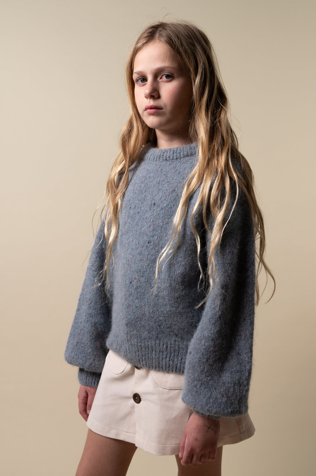 Birinit Light Blue Knit Sweater