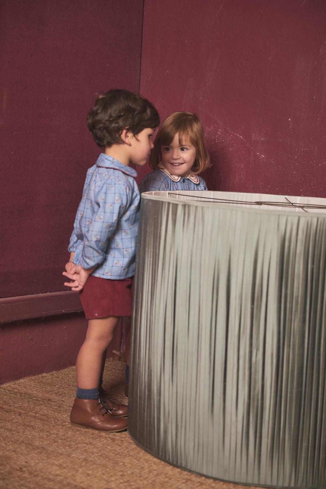 Birinit Burgundy Corduroy Short Pants Baby