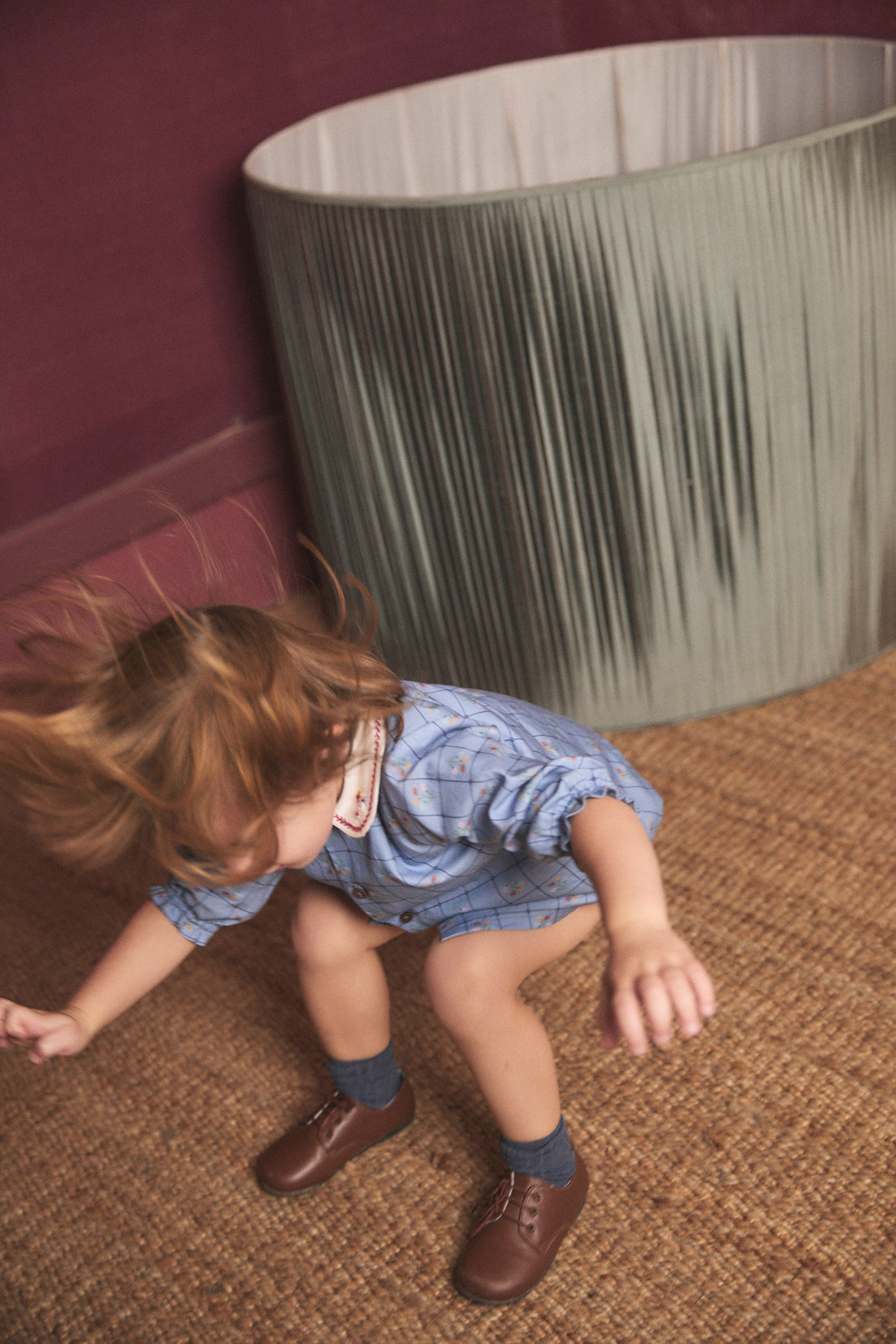 Birinit Catherina embroidered Blouse and Bloomer set