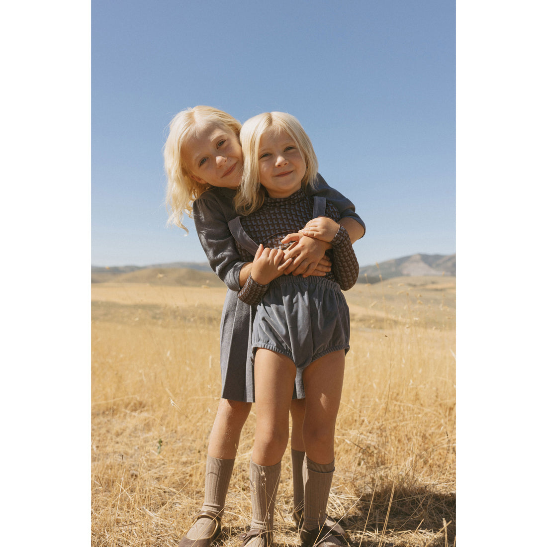 LBL66B Ladida Blue velvet bloomers with suspenders