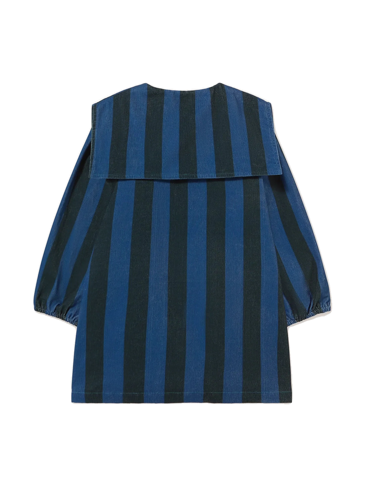 Tinycottons kids Blue Stripes Corduroy Dress - Petrol Blue, view 2
