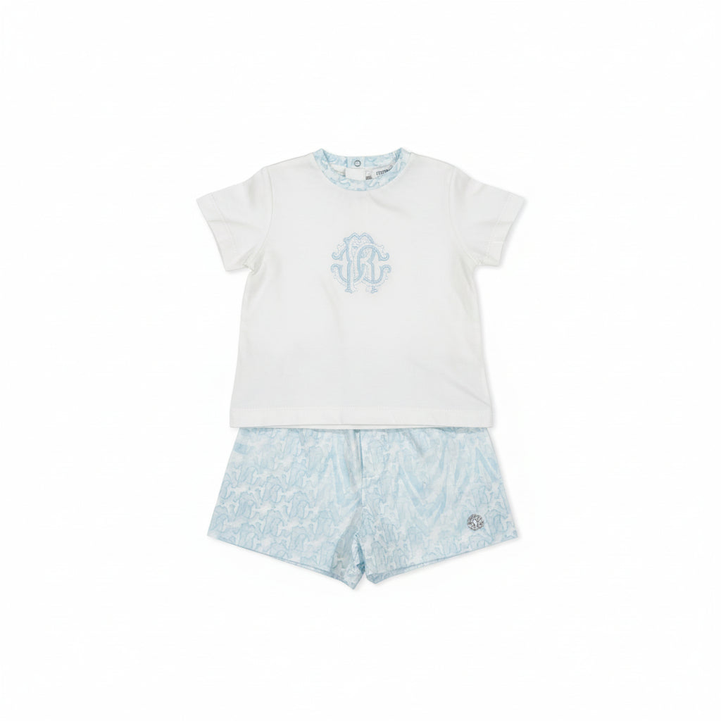 SET T-SHIRT+BERMUDA VADE WHITE