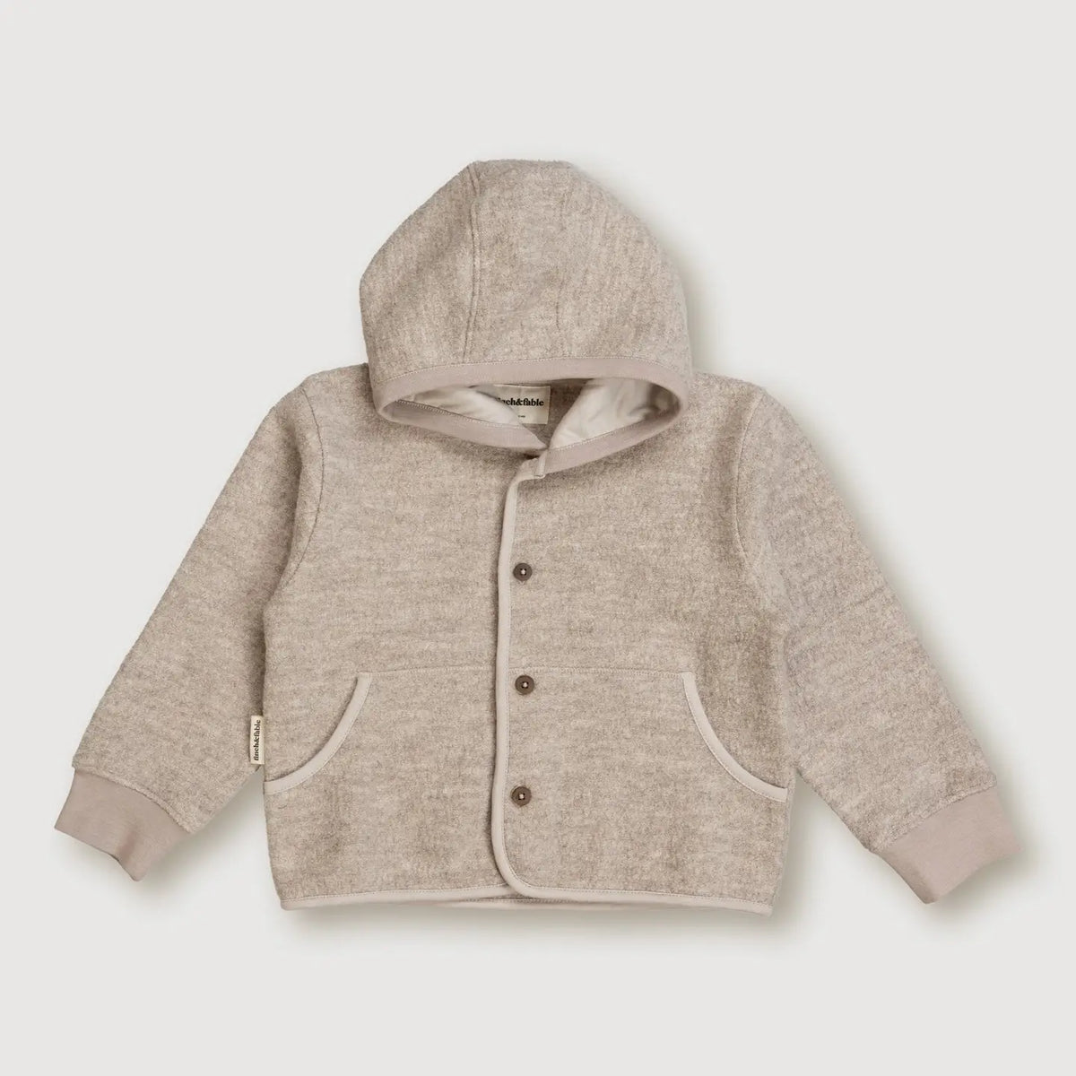 Wool Hooded Jacket - Sand