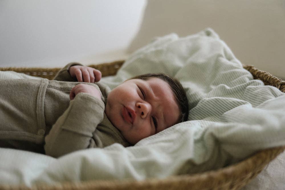 Terry Front flap Onesie Taupe