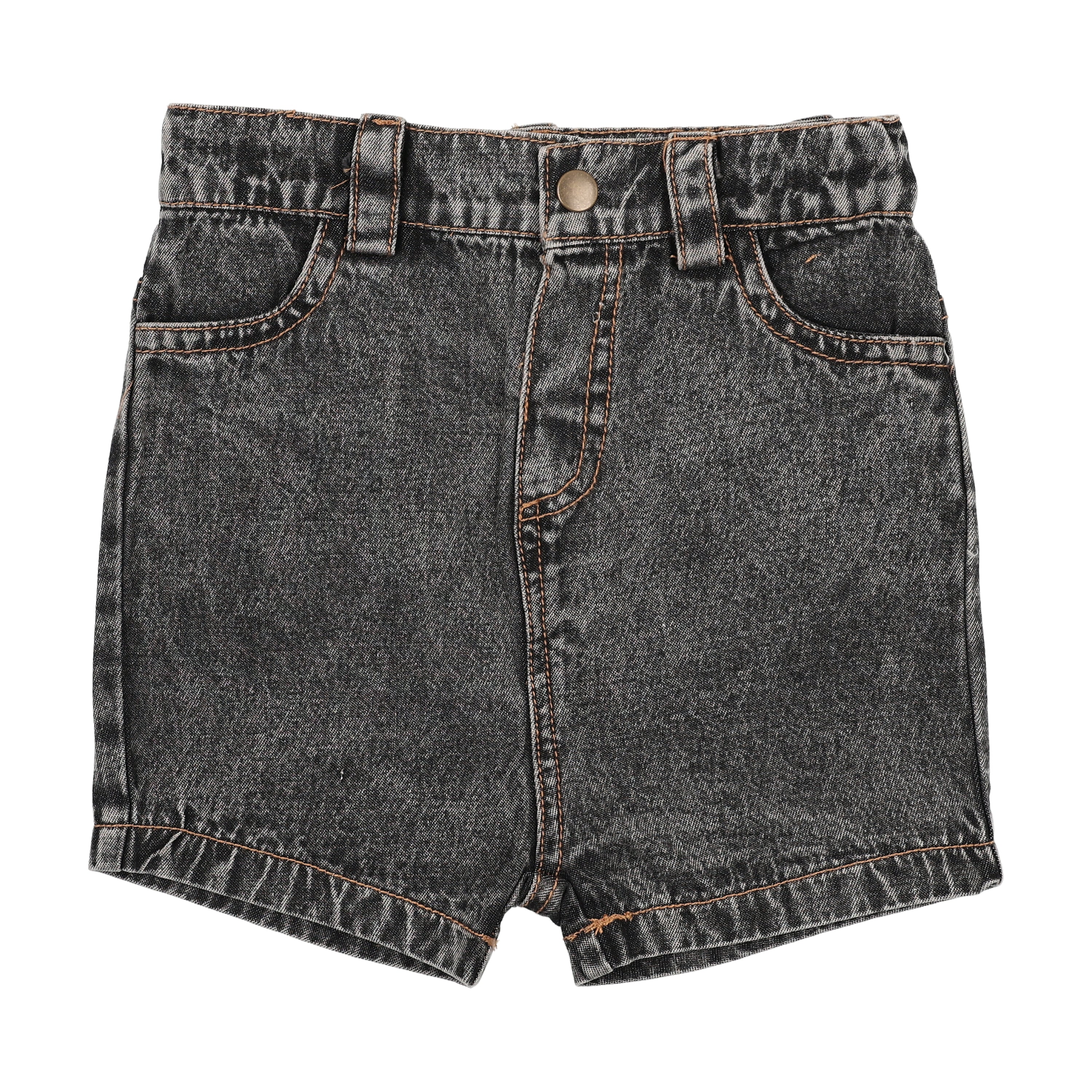 DENIM SHORTS black denim