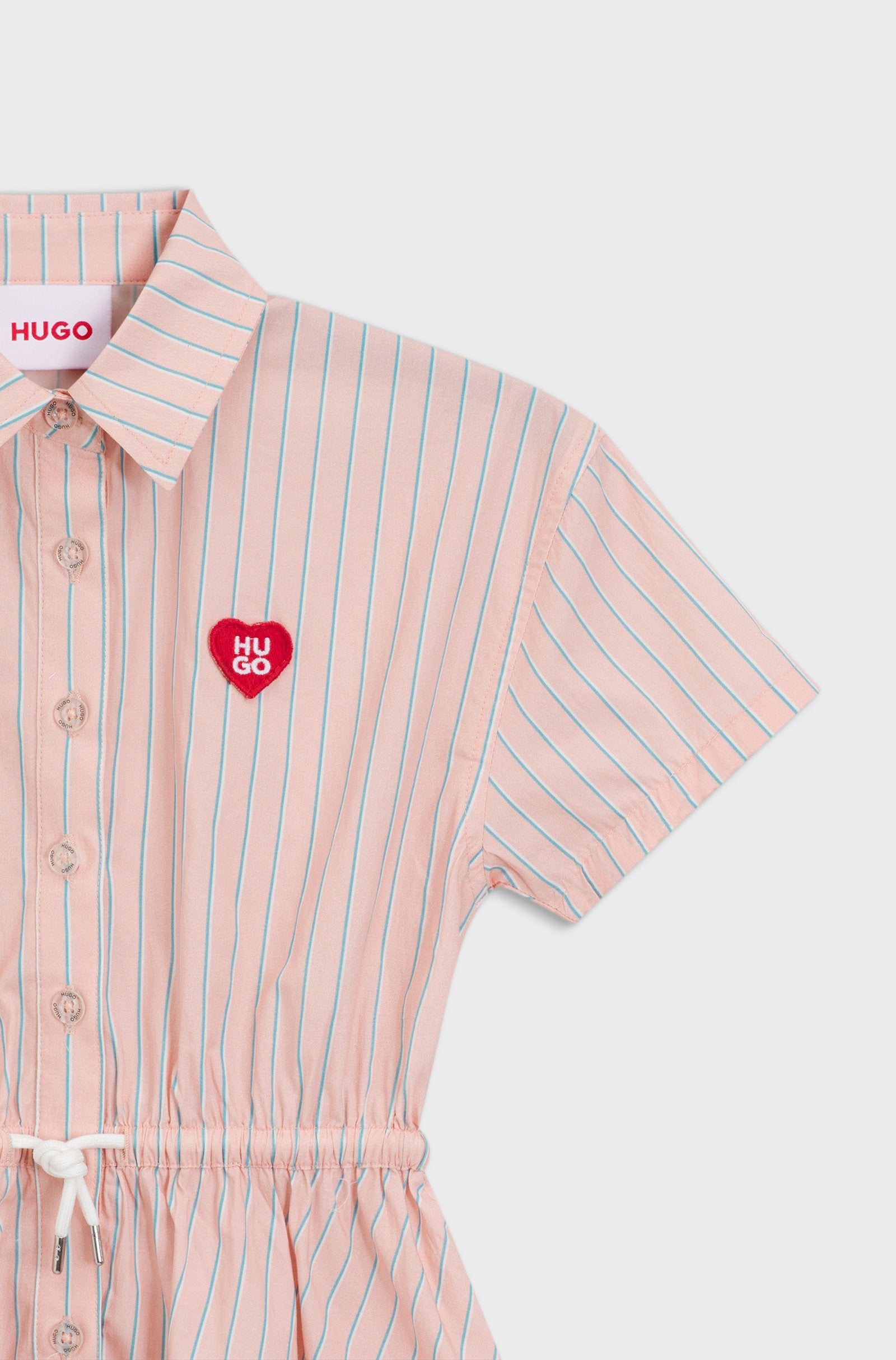 PINK  PALE POPLIN SHIRT DRESS