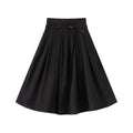 Black corduroy Skirt with belt