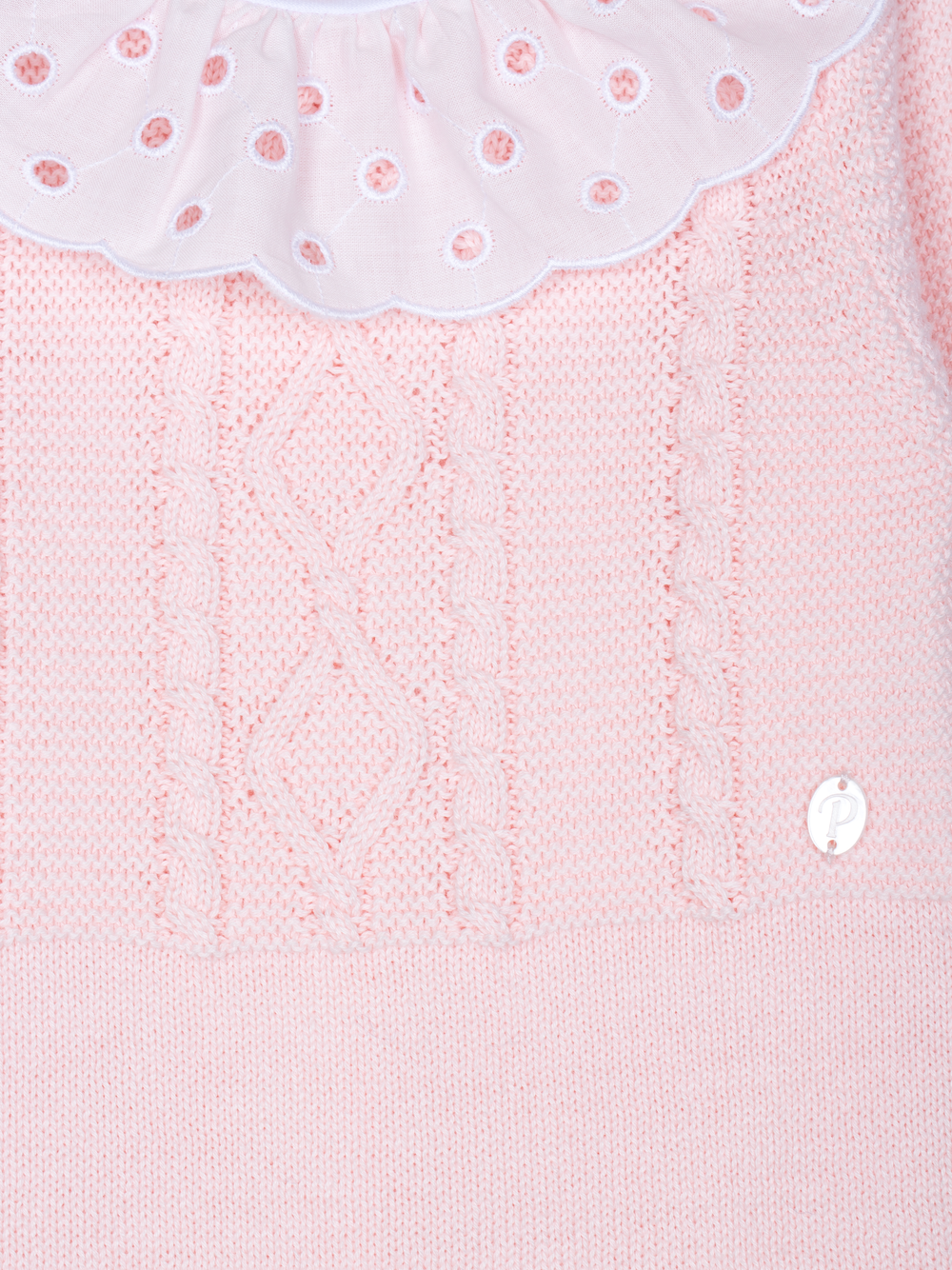 3359 Patachou sweet pink baby babygrow -knit