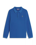 Long Sleeve Garment Dyed Polo
