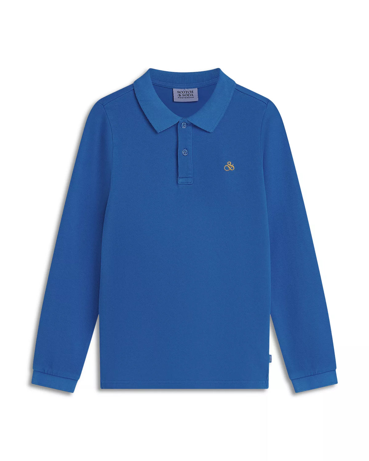 Long Sleeve Garment Dyed Polo