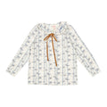 Dusty Floral Blouse - 1984