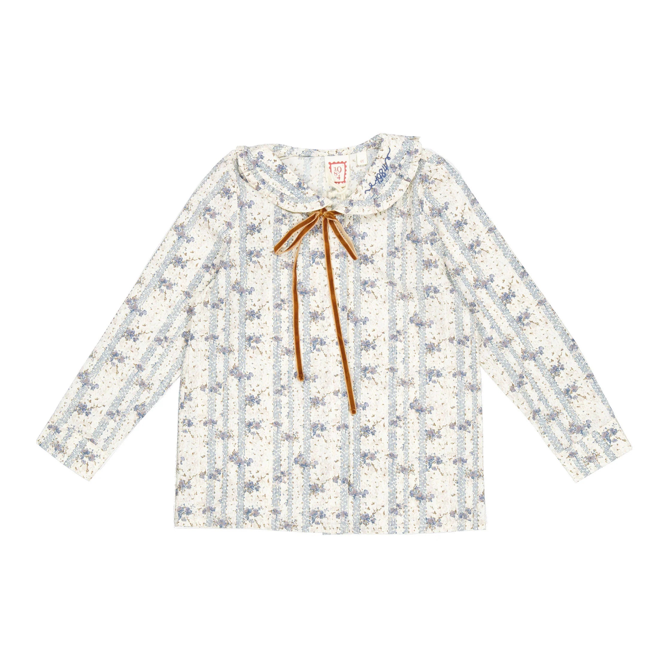 Dusty Floral Blouse - 1984
