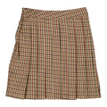 Equestrian Plaid Pleated Skirt - 1984