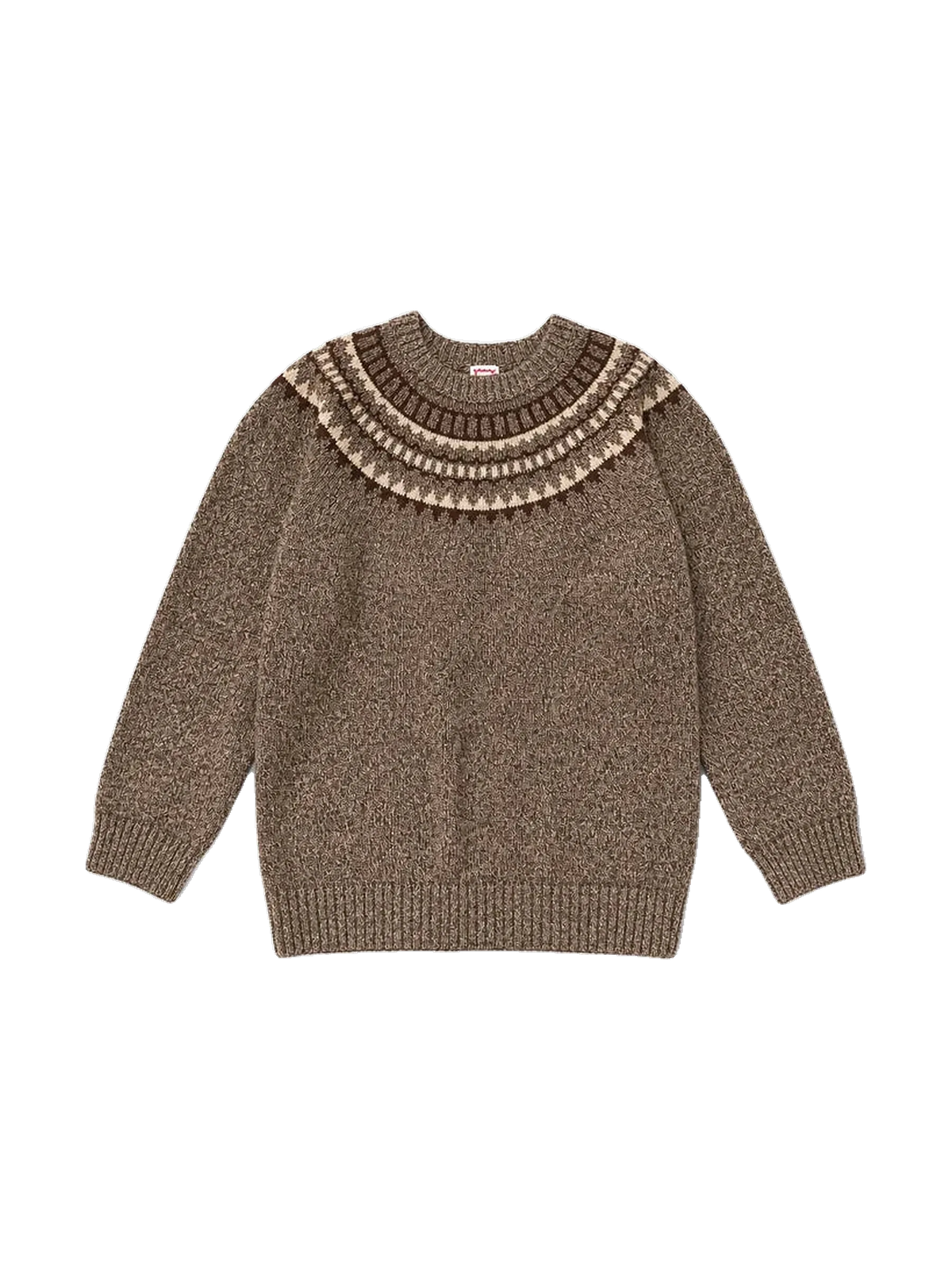 1984 kids Brown Fairisle Sweater
