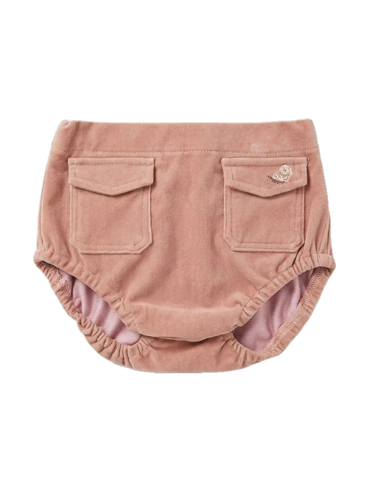 1984 kids Mauve Velvet Suspender Bloomers