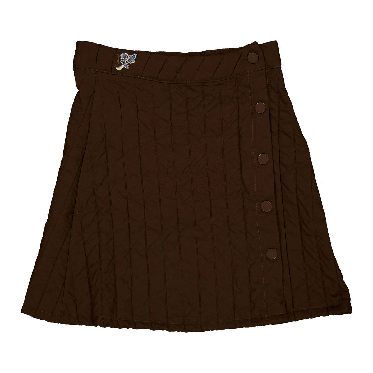 Brown Quilted Skirt