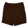 Brown Quilted Shorts