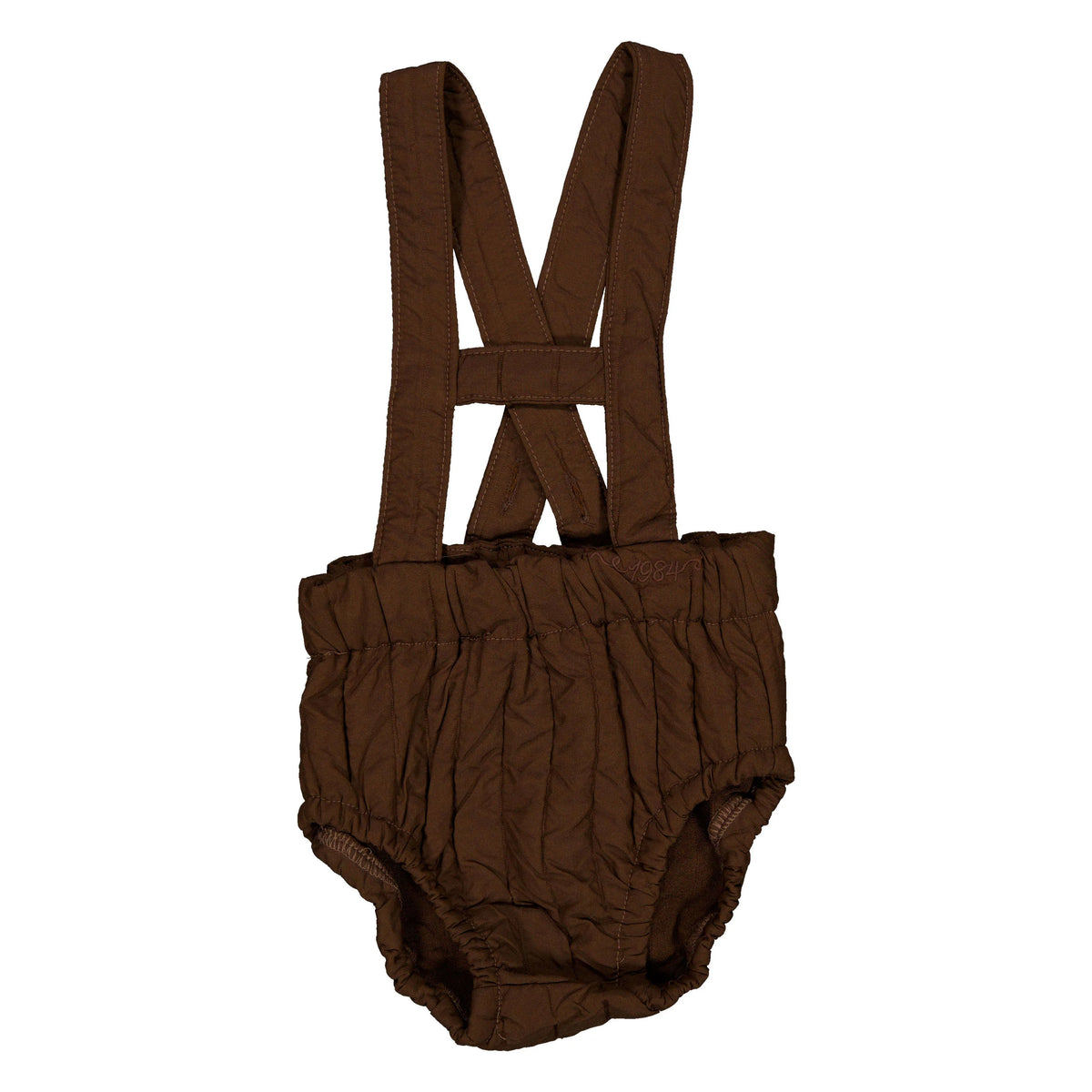 Brown Quilted Overall Bloomer
