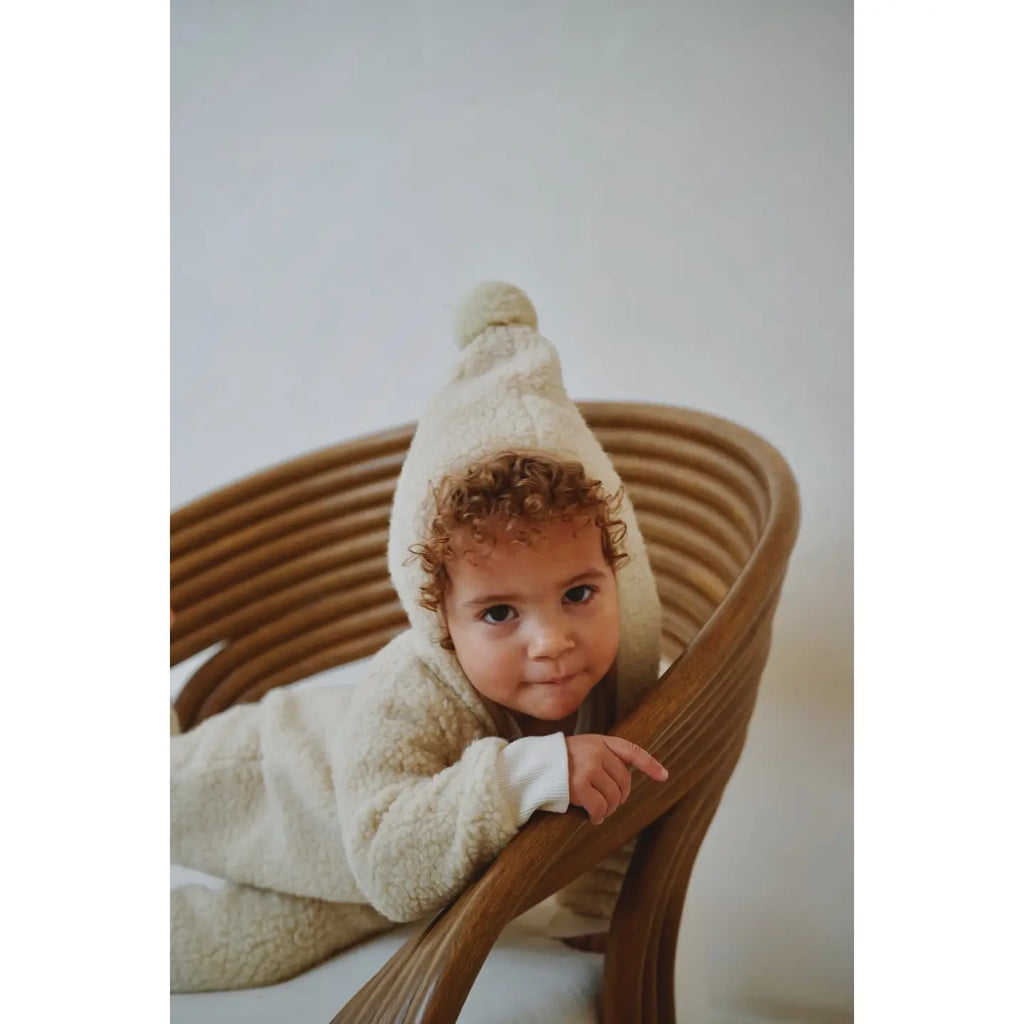 Sherpa Babysuit - Milk