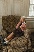 Brown Wool Pleated Jumper