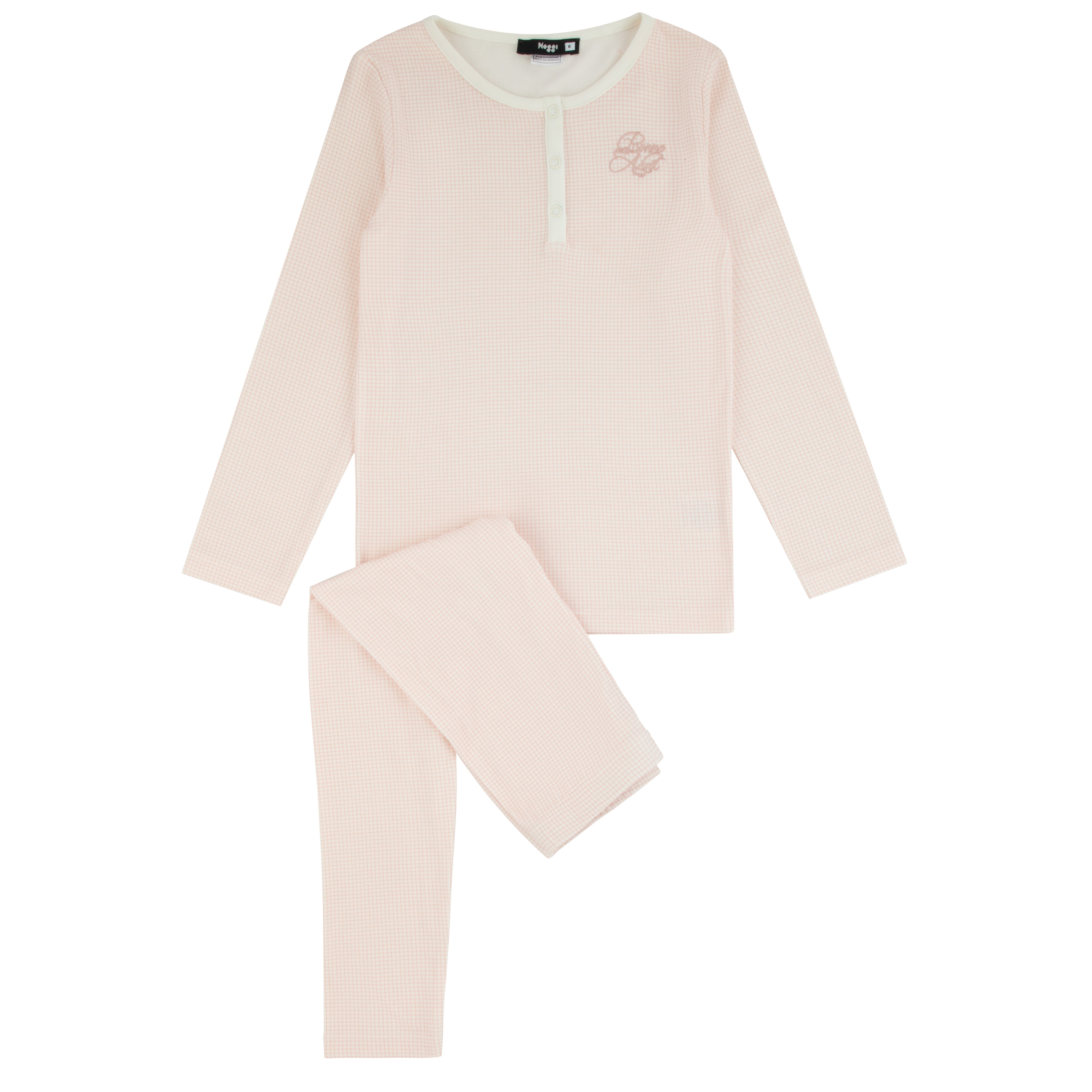 Gingham Loungewear Set Pink Print