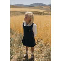 LBL38 Ladida White Blouse With "L" On Collar