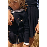LBL04 Ladida Bloomers azul marino con cordón dorado