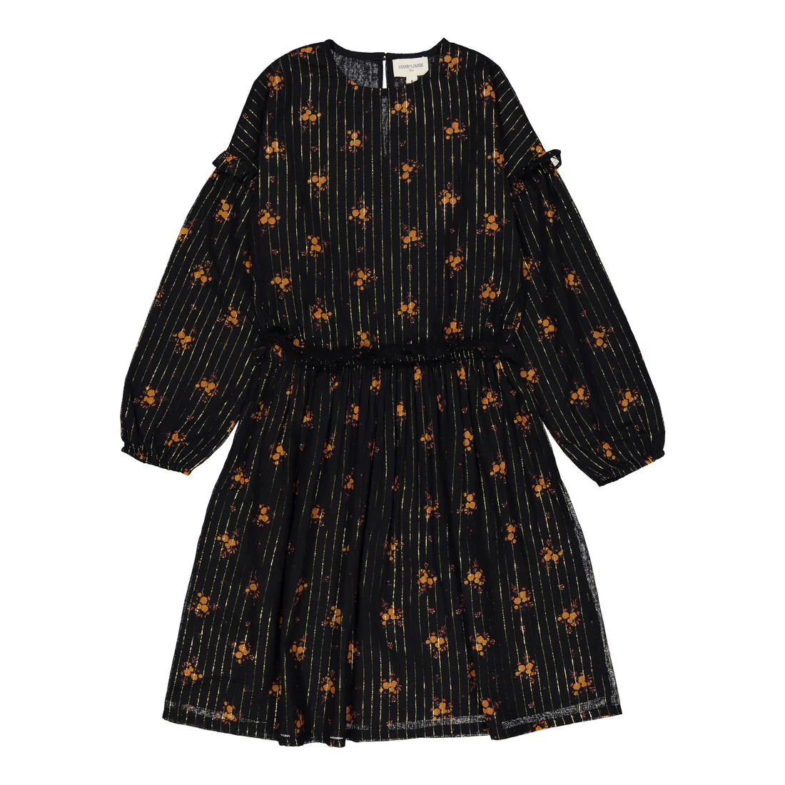 W251065 Louis Louise Black Floral Umyma Dress