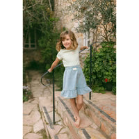 Short Sleeve Waffle Stripe Tee