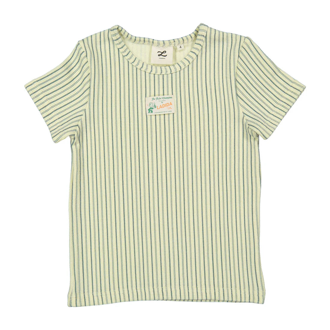 Short Sleeve Waffle Stripe Tee